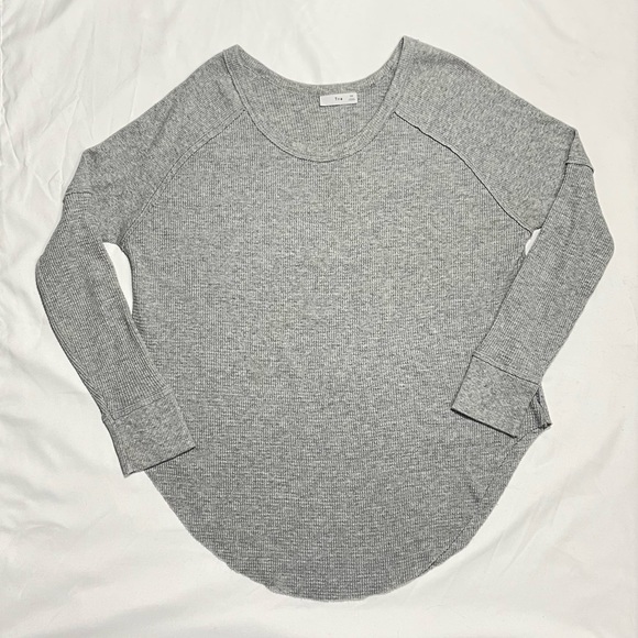 Aritzia | Tna Waffle Knit Alder Thermal Cool Grey Size XS - Picture 3 of 8